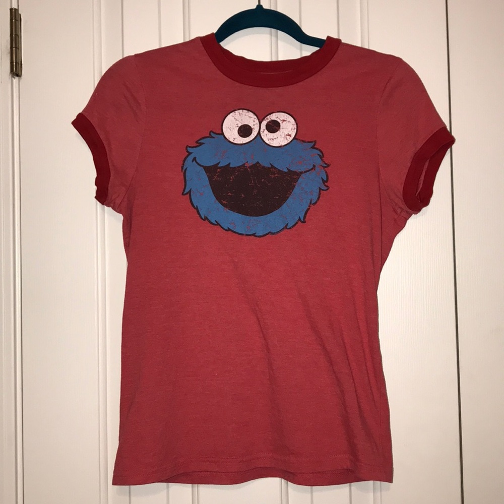 Junk Food Cookie Monster ringer  Size Large